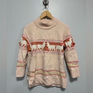 Llama Knit Sweater - Size Medium